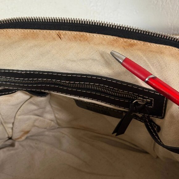 Michael Kors Astor Black Leather Satchel / Top‑Handle Bag Silver Studs - Picture 10 of 13